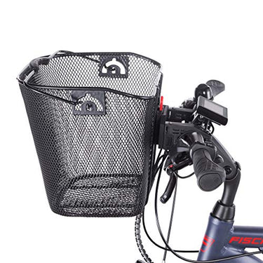 Fischer E-Bike Lenkerkorb mit Schnellbefestigung, speziell für E-Bikes entwickelt, Tragkraft 5kg, passend für alle gängigen Displays mit Einer Breite von 9 cm, u.a. für Bosch Displays, schwarz im Sale